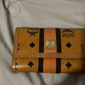 MCM cognac wallet